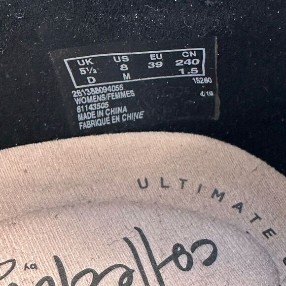 Clarks Valarie 2 May Womens 8 M Black Leather Side Zip Block Heel Ankle Bootie - Picture 5 of 9